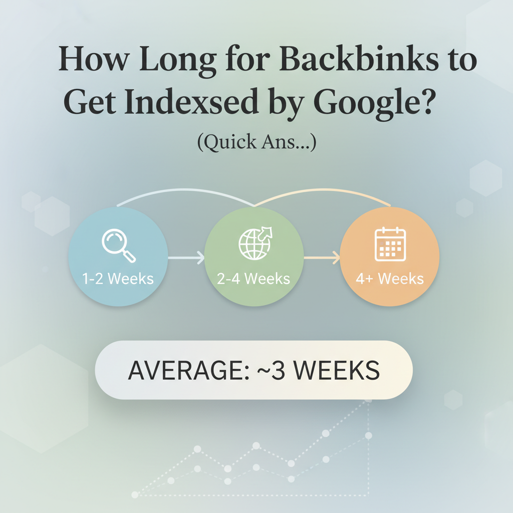 Illustration: How Long for Backlinks to Get Indexed by Google? (Quick Ans…